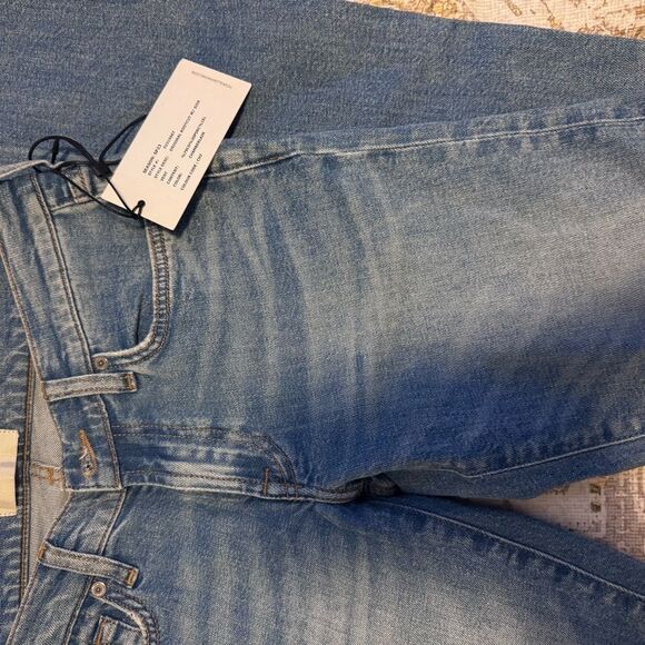 7 For All Mankind Frame Denim Blue Straight Leg Jeans - Size 27 NEW - Picture 2 of 5